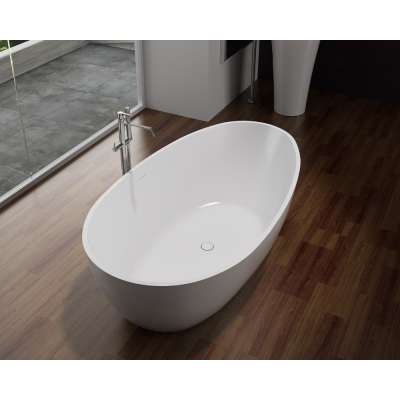 Acrylic Solid Surface Small Freestanding Bathtub