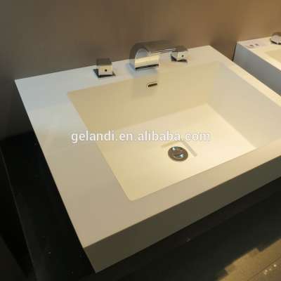 Acrylic solid surface bathroom stone vanity toilet basin